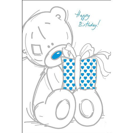 Happy Birthday Tatty Teddy with Present Me to You Bear Card £2.40